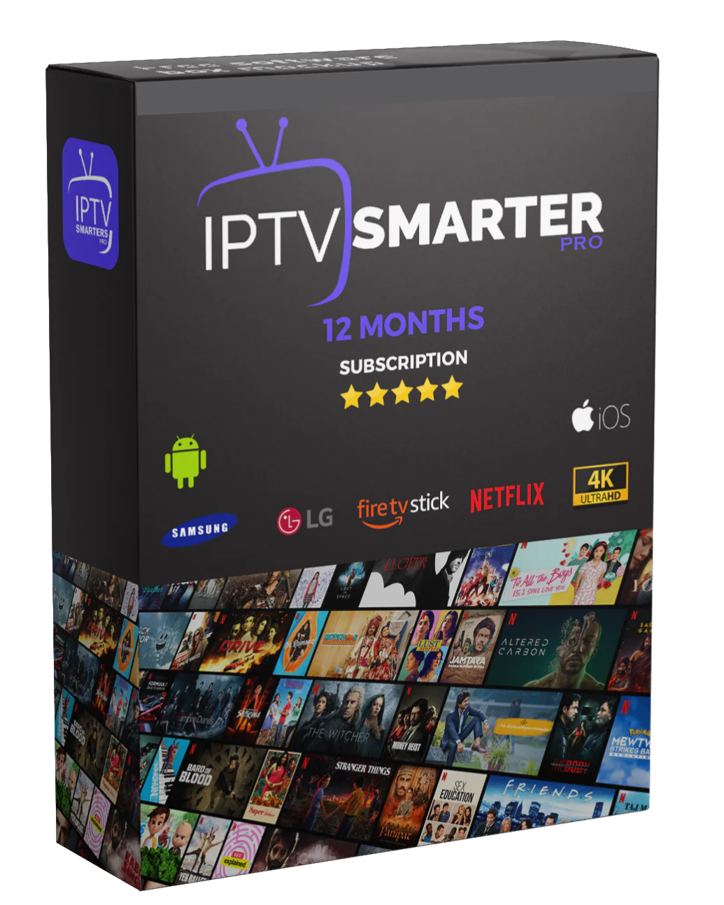 Abonnement de 12 mois pour IPTV Smarters Pro