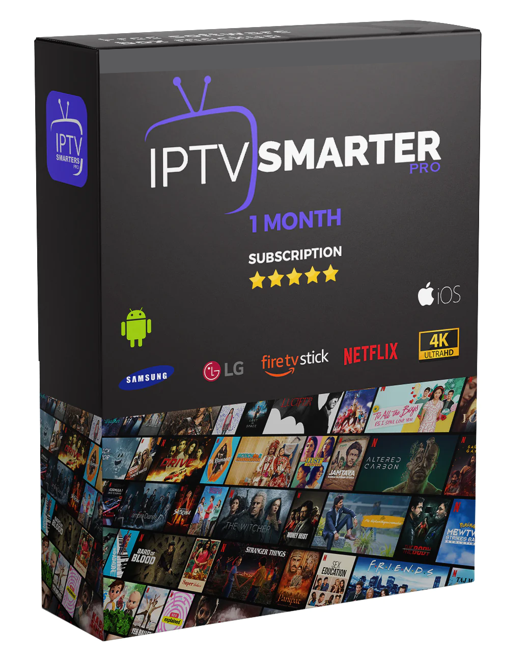 1 Month Subscription for IPTV Smarters Player Lite
