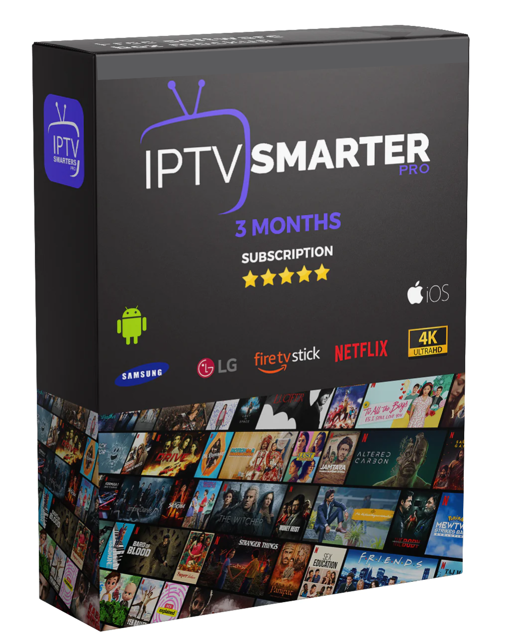 3 Months Subscription for IPTV Smarters Player Lite -  IPTV Subscription 3 months - smarters iptv code